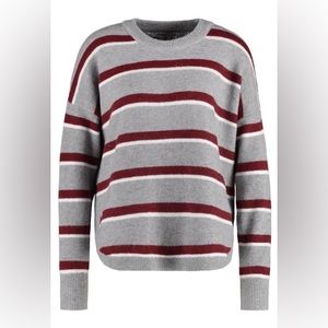 Madewell Westlake Striped Pullover Sweater in Coziest Yarn